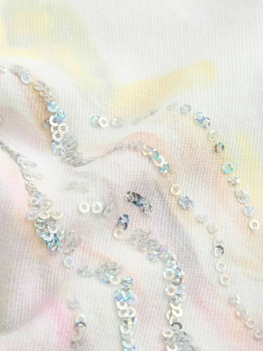 NEXT Girls Sequin Unicorn Frill Sleeve Top | Size 5